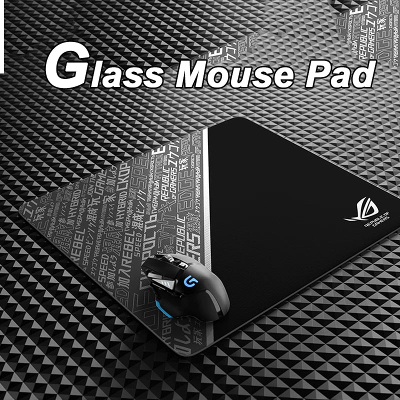 Trendy Cool Gaming Gift for Men - XXL Hard Tempered Photovoltaic Glass Mouse Pad with Creative Design for FPS eSports & Office